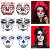 HOWAF 6 Brillantini Viso Halloween, Brillantini Adesivi Strass Adesivi Tatuaggi Halloween Viso Ragno Cranio Dia de Los Muertos Glitter viso per Dia de Los Muertos Costume halloween Decorazioni, B