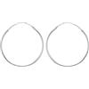 Tuscany Silver Orecchini a cerchio senza fine da 40 mm da donna in argento sterling