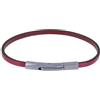 Schmuck Les Poulettes LES POULETTES BIJOUX - Bracciale Donna Pelle Semplice Piatta Chiusura Acciaio Inossidabile - Fucsia
