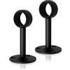 Sayayo Supporto Bastone Tenda, Staffa per Asta della Tende in Acciaio Inox, Asta Armadio Supporto, per Appendere Bastone per Tende al Soffitto, con Viti ad Espansione, 25mm Nero 2 PZ, EFL4025B-2P-FR