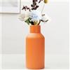Hanaomaoyi - Vaso per erba della pampa, 20 cm, in ceramica arancione opaca, rotondo, design moderno per decorazione estetica, vaso da fiori per soggiorno, camera da letto, stile nordico semplice
