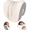 PYserne Supporto cervicale per poltrona, sedia da ufficio, cuscino cervicale, cuscino elastico in memory foam, per sedie da scrivania, sedia girevole da viaggio, colore crema