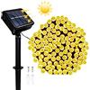 Micacorn Luci Stringa Solare, Energia Solare Impermeabili Luci 10 Metro 8 Modalità 100 LED Luci Solari Esterno per Case Giardini Decorazioni Natalizie Feste