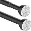 Aiitomg Bastone Tenda Doccia Asta Telescopica Tenda Bastone Per Tenda a Pressione Senza Foratura Asta Tenda Doccia Estensibile, Diametro 32mm,85-265cm, Nero(1 Pezzo)
