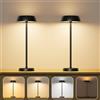 Feliigo Lampada da tavolo senza fili con controllo touch, batteria ricaricabile, lampada da tavolo dimmerabile con luce notturna per camera da letto, ristorante, tavolo da pranzo, scrivania