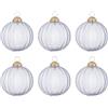 Bizzotto Palline di Natale in Vetro Trasparenti Plucky - 80 mm