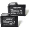 MXJFYY 2 pezzi 7,4 V 3000 mAh 22,2 Wh batteria ricaricabile ai polimeri di litio per guanti r iscaldati, calzini riscaldati, cappelli ri scaldati, passamontagna riscaldati, solette riscaldate