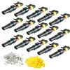 CESFONJER Impermeabile Connettore, Presa elettrica Maschio e Femmina, AWG Connettore impermeabile elettrico per Moto Scooter Auto Truck Marine Filo Imbracatura Prese (2 Pin × 15 set)