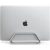 HumanCentric Supporto verticale per MacBook, compatibile con MacBook Pro, supporto per MacBook Air, supporto per computer portatile per Apple Laptop Desk Stand supporto verticale in alluminio, argento