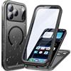 Cozycase Cover TOP Antiurto IP68 Impermeabile Per iPhone 17 Pro Max Per Magsafe Resistente 360 Integrale Subacquea Antipolvere Rugged Custodia Magnetica Waterproof Case Per iPhone 17 Pro Max, Nero/M