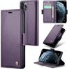 Rerzoiro Cover per iPhone 11 Pro Custodia Portafoglio [Blocco RFID] Premium Pelle PU Wallet Case Flip Libro con Porta Carte Slot Supporto Flip Case per iPhone 11 Pro, Viola