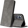ZONNAVI Cover per Xiaomi Mi 12 / 12X, Flip Custodia Pelle PU con [Slot Cart] [Supporto Stand] [Magnetica], Cover a Libro Portafoglio per Xiaomi Mi 12 / 12X (Grigio)