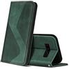 ZONNAVI Cover per Samsung Galaxy S10, Flip Custodia Pelle PU con [Slot Cart] [Supporto Stand] [Magnetica], Cover a Libro Portafoglio per Samsung Galaxy S10 (Verde)