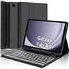 IVEOPPE Tastiera Samsung Galaxy Tab A9 Plus 11, Cover Tastiera Italiano Bluetooth Retroilluminata Rimovibile per Samsung Galaxy Tab A9+ 2023 11 Pollici SM-X210/X216/X218, Nero
