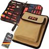 YPC ZipCaddy XL - Portautensili 31 x 23 x 5 cm, organizer per attrezzi con grande tasca esterna e 34 passanti di tenuta, borsa per attrezzi, custodia per chiavi a forchetta, custodia per strumenti..