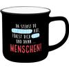 GRUSS & CO Becher in Emailloptik Menschen