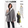 New Look Cartamodello UN6811A per cappotto da donna in due lunghezze e giacca A (XS-S-M-L-XL)