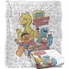 Sesame Street 123, coperta super morbida al tatto, con licenza ufficiale, 152 x 127 cm