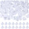 CHGCRAFT 80Pz Clip per Piante Trasparenti Clip per Orchidee Clip di Sostegno per Piante Clip per Piante in plastica per Il Sostegno di steli di Vite in Giardino all'Interno e all'Esterno, 15,5×14 mm