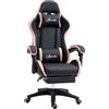 Vinsetto Sedia da gaming Vinsetto in pelle PU con altezza regolabile 65x65x121-129 cm nera -