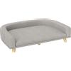 PawHut Divano Pawhut per cani di taglia grande con cuscino lavabile 98X67X25 cm Grigio