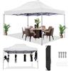 COBIZI Gazebo pieghevole 3x4.5m Impermeabile invernale Nessuna parete laterale Tenda per feste Gazebo da giardino Tenda pieghevole per protezione UV Tenda da sole - Navy Blue