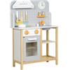 Aiyaplay Cucina giocattolo per bambini +3 anni con stufa sonora Rubinetto grigio -
