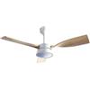NARVI Ventilatore da soffitto, 3 pale color legno di faggio, motore CC, LED da 20 W, dimmerabile e memory, telecomando. RIF.906 -