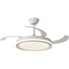 Hola LED ZS8931 Ventilatore da soffitto a LED da 42" - 60 Watt, 6 velocità, motore DC silenzioso, dimmerabile con telecomando - Ideale per camere da letto e sale da pranzo -