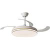 Hola LED ZS8985 Ventilatore da soffitto a LED da 42" - 60 Watt, 6 velocità, motore DC silenzioso, dimmerabile con telecomando - Ideale per camere da letto e sale da pranzo -