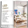 Hola LED Ventilatore da soffitto LED 42" Bianco - 60 W, 6 velocità, Motore DC silenzioso, Luce regolabile a colori, con telecomando -