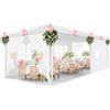 Tooluck Gazebo 3x3/3x6/3x9m Tenda da festa invernale stabile e impermeabile con pareti laterali rimovibili, tende da giardino per feste, matrimoni, festival - White