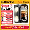 BLACKVIEW BV7300 [Senza caricabatterie UE] Android 14 18 GB (6 + 12) 256 GB 15000 mAh 45 W Ricarica rapida 6,67" Cellulari per smartphone - Black
