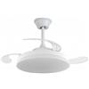 NARVI Ventilatore da soffitto NARVI Bianco, Ø40 cm, pale retrattili, Motore DC, Luce LED Dimmerabile e Memoria. Con telecomando. JAÉN RIF 1835-40 -