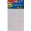 APLI 2675 - Etichette bianche adesivo forte (19 x 27) 6 fogli