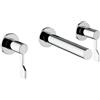Mamoli Castiglioni rubinetto lavabo a parete 3 fori, SET incluso corpo incasso, 480800000021, Castiglioni cromo [Rubinetteria Bagno > Rubinetteria Lavabo]