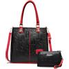 AINUOEY Borse a Mano Donna Borsa a Spalla Elegante Grandi Firmate Marca Tracolla Antifurto PU pelle 5706 2 pz Nero