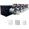 siemens - Plenum canalizzato con serrande motorizzate wifi a 7 zone, centralina e interfaccia Siemens