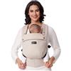 Momcozy Marsupio Neonato Ergonomico e Confortevole, Leggero e Facile da Indossare, 3,2-20 kg(3-24 mesi), Ideale per Genitori a Mani Libere,Cachi