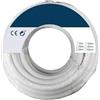 Zarivy Bobina di cavo parallelo 2 x 0,50 mm bianco da 25 m, ideale per connessioni audio. Il suo design flessibile e resistente garantisce prestazioni ottimali e facilità d'uso in qualsiasi installazione.