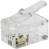 VoltShine Connettore telefonico modulare, confezione da 10 pezzi, design efficiente e pratico, ideale per effettuare collegamenti telefonici in sistemi modulari