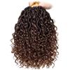 Mscat 8 Pacchi 10 Pollici Faux Locs Crochet Capelli Corti Bohemian Goddess Locs Trecce Pre-Looped Ombre Hippie Con Punte Ricce Estensione (14 Ciocche/Pacco T30#)