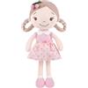 GAGAKU Bambola di peluche morbida per bambine - Il mio primo regalo di bambola per bambine, bambine e neonati, bambola di pezza lavabile in lavatrice