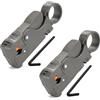 HUAREW Rotary Cutter Strumento Coassiale Cavo Coassiale per RG58 RG6 R59, Strumento rotante per spelare i cavi coassiali, facile da spelare e tagliare, impugnatura portatile (2 pezzi)