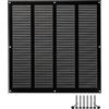 LIRAST 400x400mm Nera Griglia D'aria con Rete Anti Insetti - Griglie D'Aerazione/Ventilazione in Metallo