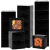 APOMOONS 30 scatole per cupcake trasparenti per macarons Bento Cakes Food Safe Pasticceria per feste Favor Dessert Gift Donut Boxes Black