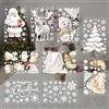 YOUZMY 190 adesivi per finestre di Natale, autoadesivi per finestre di Natale, fiocchi di neve, decorazione natalizia, decorazione per finestre (C)