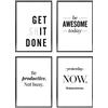 Heimlich - Set poster - 4 pezzi A3 / 30x42 cm - Poster Premium - Stampe senza cornice - Stile moderno - Motivazione