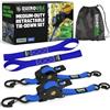 Rhino USA Cinghie a Cricchetto Retrattili (2 Pezzi) 2,5cm x 3m - 540kg