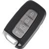 PHONILLICO Guscio Chiave per Hyundai ix20 ix35 Elantra Veloster Kia Picanto Rio Venga | 4 Tasti | Telecomando